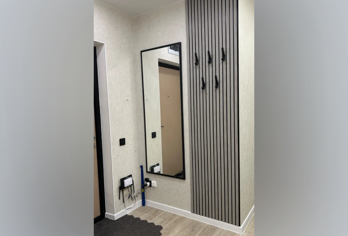 Панель вспененный полистирол ГРЕЙС 3D RAIL 120*2700 мм. Ясень серый