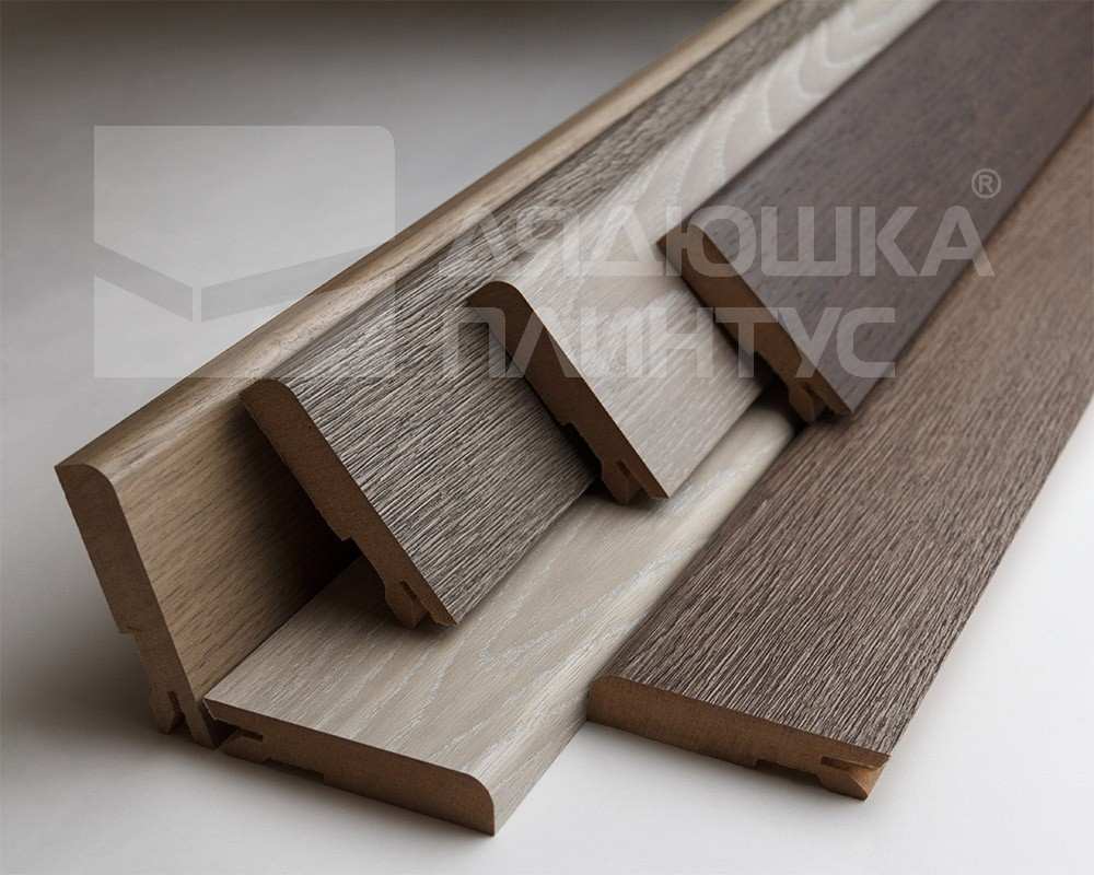 Плинтус МДФ Лука Пл 100-1МДФ.2700.Point line 24046 Дуб мелфорд грей