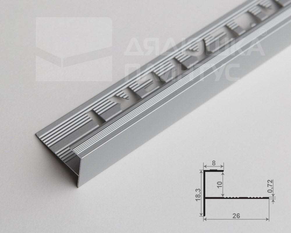 Профиль окантовочный Волшебная палочка Expert MSPKE 13.2700.01L 10мм 2,7м Серебро Люкс