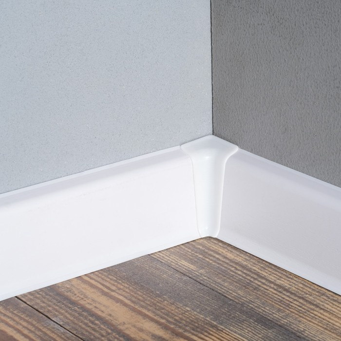 Плинтус ПВХ со съемной панелью Arbiton INDO 040 Белый Матовый