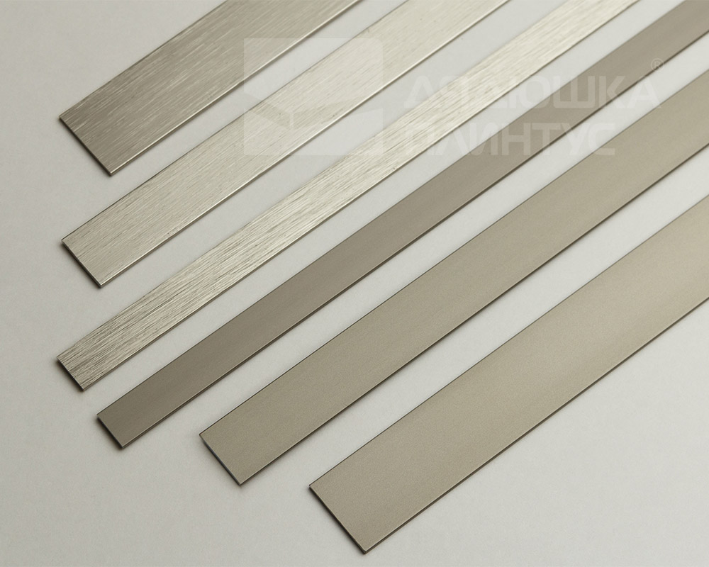 Полоса алюминиевая 10х1,5 мм серебро/глянец 2,7 м