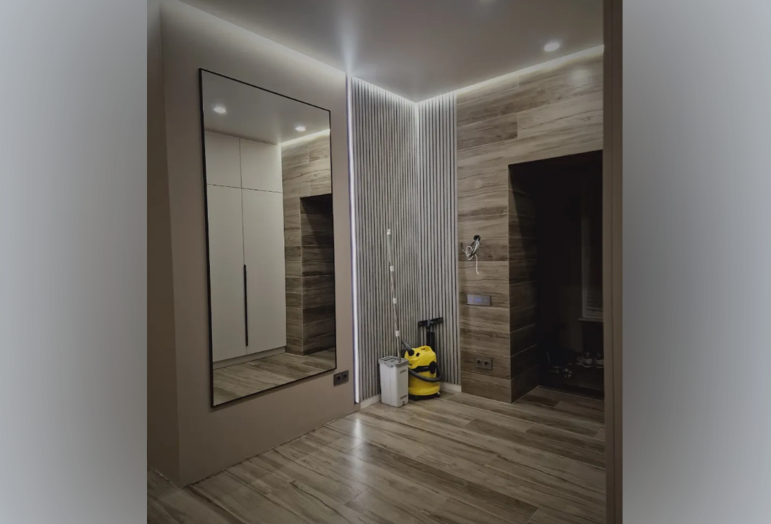 Панель вспененный полистирол ГРЕЙС 3D RAIL 120*2700 мм. Ясень серый