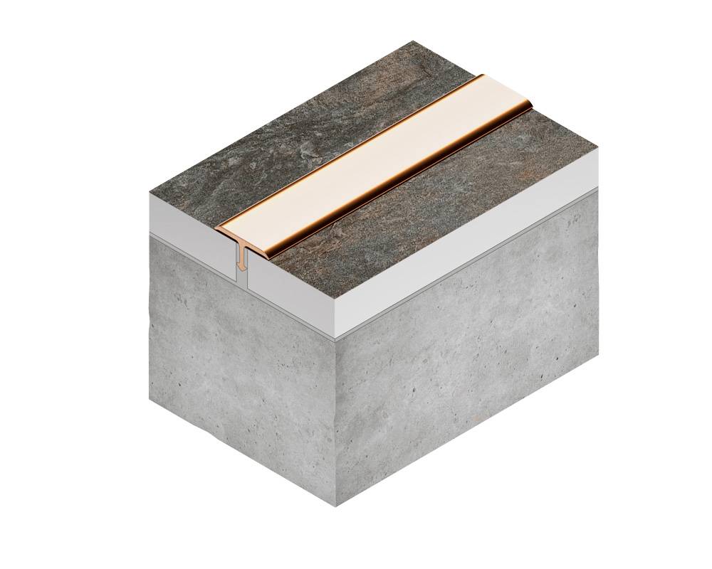 PVL68-05 Профиль Т-образный полукруглый латунь Антик медь светлая 8мм х 2.7м