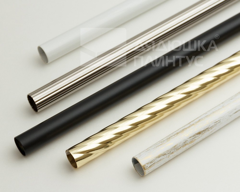 Карниз двухрядный кованый УЮТ D25мм 2,8м Черный