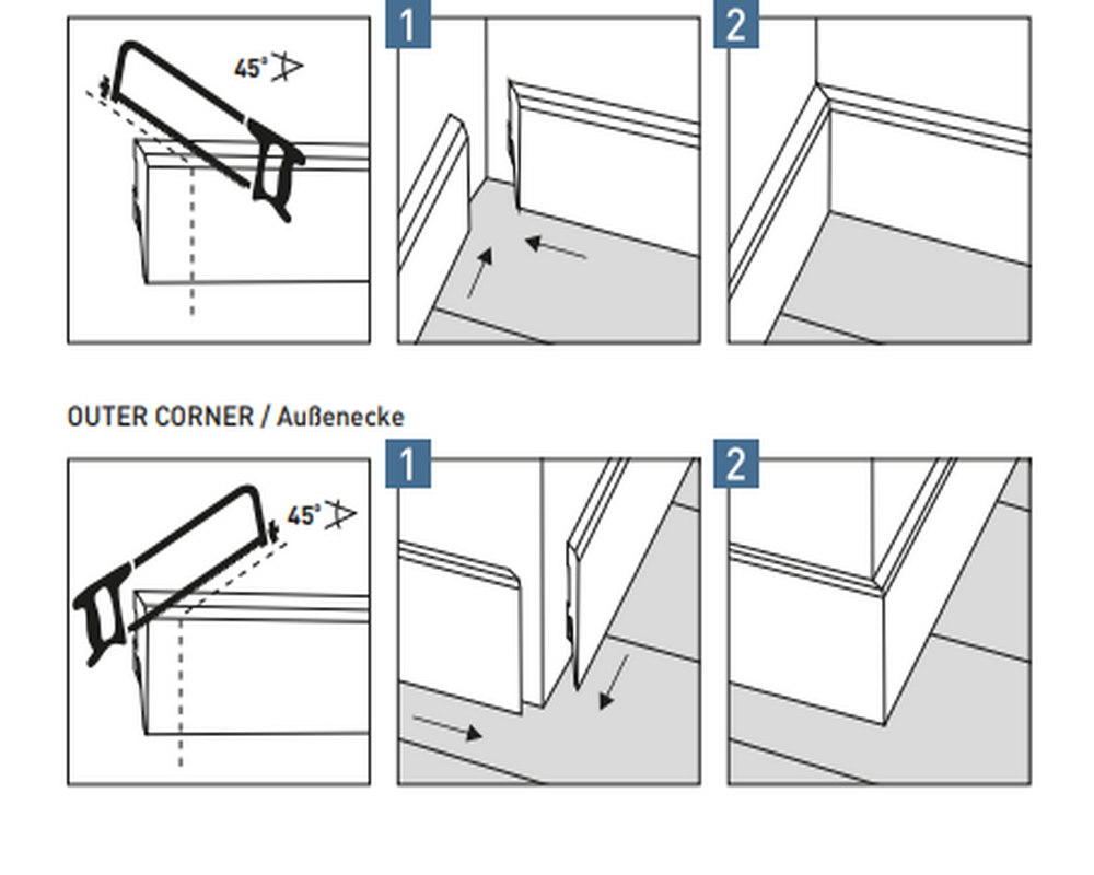 Плинтус Arbiton VIGO60 154 Дуб Сьерра 2,2 м